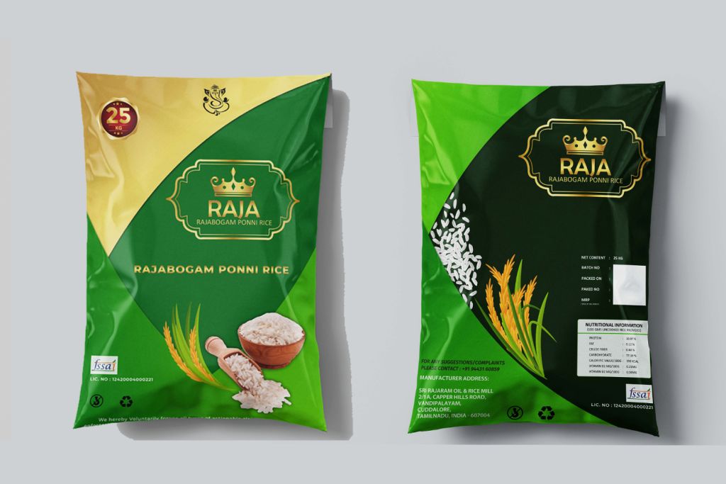 rajabogam ponni Rice bag